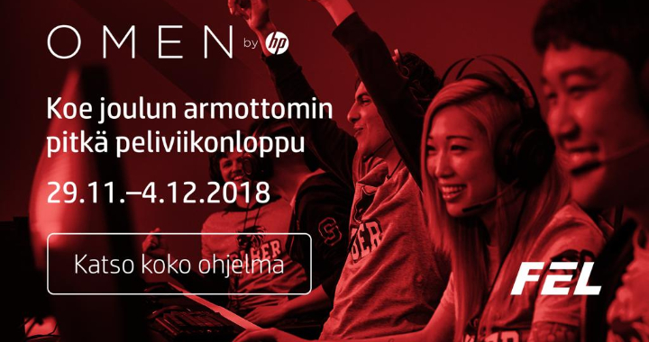OMEN by HP ja Finnish Esports League valtaavat Kauppakeskus Kampin: Tule haastamaan mestarit ja voita upeita palkintoja!